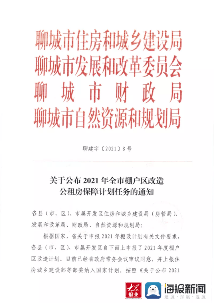 聊城公租房最新消息報告