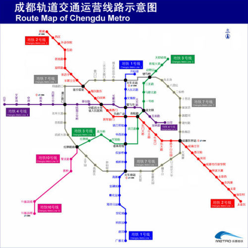 成都地鐵最新線路圖概覽